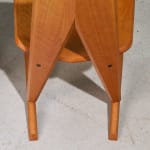 Circular Art Deco Serving Trolley in Walnut, Europe, 1930s