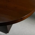 Circular Art Deco Serving Trolley in Walnut, Europe, 1930s