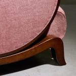 Circular Art Deco Serving Trolley in Walnut, Europe, 1930s