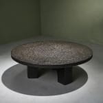 Circular Art Deco Serving Trolley in Walnut, Europe, 1930s