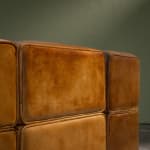 Square Coffee Table in Walnut with Staggered Legs, Italy, 1960s