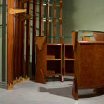 Circular Art Deco Serving Trolley in Walnut, Europe, 1930s