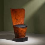Circular Art Deco Serving Trolley in Walnut, Europe, 1930s