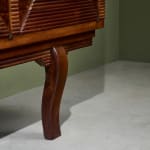 Circular Art Deco Serving Trolley in Walnut, Europe, 1930s