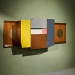 Circular Art Deco Serving Trolley in Walnut, Europe, 1930s