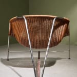 Circular Art Deco Serving Trolley in Walnut, Europe, 1930s