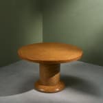 Circular Art Deco Serving Trolley in Walnut, Europe, 1930s