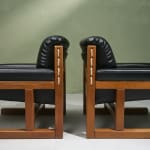 Gastone Rinaldi, Swivel Desk Chair in Cognac Coloured Upholstery, for RIMA, Italy, 1950's