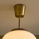 Sculptural Totem Table Lamp in Dark Textured Glass and Lacquered Wood, 1970's