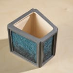 Eunsol Kim, 'Window' Series, Set of Three Glazed Ceramic Sculptures in Black and Blue, The Netherlands, 2025