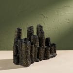 Eunsol Kim, 'Window' Series, Set of Three Glazed Ceramic Sculptures in Black and Blue, The Netherlands, 2025