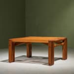 Circular Art Deco Serving Trolley in Walnut, Europe, 1930s