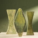 Eunsol Kim, 'Window' Series, Set of Three Glazed Ceramic Sculptures in Black and Blue, The Netherlands, 2025