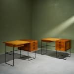 Circular Art Deco Serving Trolley in Walnut, Europe, 1930s