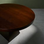 Circular Art Deco Serving Trolley in Walnut, Europe, 1930s
