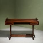 Circular Art Deco Serving Trolley in Walnut, Europe, 1930s
