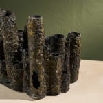 Eunsol Kim, 'Window' Series, Set of Three Glazed Ceramic Sculptures in Black and Blue, The Netherlands, 2025