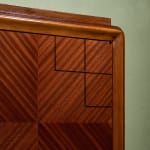 Circular Art Deco Serving Trolley in Walnut, Europe, 1930s