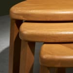 Circular Art Deco Serving Trolley in Walnut, Europe, 1930s
