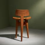 Gastone Rinaldi, Swivel Desk Chair in Cognac Coloured Upholstery, for RIMA, Italy, 1950's