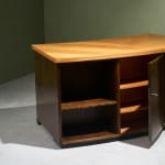 Circular Art Deco Serving Trolley in Walnut, Europe, 1930s