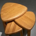 Circular Art Deco Serving Trolley in Walnut, Europe, 1930s