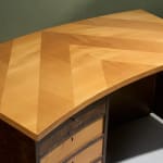Circular Art Deco Serving Trolley in Walnut, Europe, 1930s