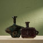 Eunsol Kim, 'Window' Series, Set of Three Glazed Ceramic Sculptures in Black and Blue, The Netherlands, 2025