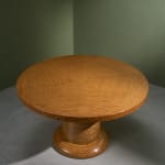Circular Art Deco Serving Trolley in Walnut, Europe, 1930s