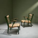 Gastone Rinaldi, Swivel Desk Chair in Cognac Coloured Upholstery, for RIMA, Italy, 1950's