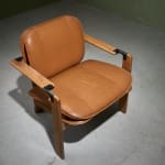 Gastone Rinaldi, Swivel Desk Chair in Cognac Coloured Upholstery, for RIMA, Italy, 1950's