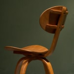 Gastone Rinaldi, Swivel Desk Chair in Cognac Coloured Upholstery, for RIMA, Italy, 1950's