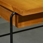Circular Art Deco Serving Trolley in Walnut, Europe, 1930s