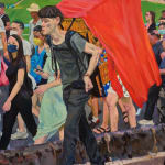 刘小东 LIU Xiaodong, 过桥 Bridge Crossing, 2024