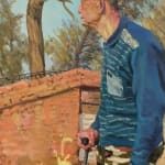 刘小东 LIU Xiaodong, 哥哥修锁 Elder Brothers Fixing a Lock, 2023