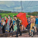 刘小东 LIU Xiaodong, 过桥 Bridge Crossing, 2024