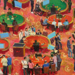 刘小东 LIU Xiaodong, 圆桌 Round Tables, 2023