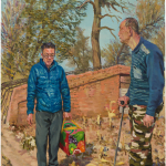 刘小东 LIU Xiaodong, 哥哥修锁 Elder Brothers Fixing a Lock, 2023