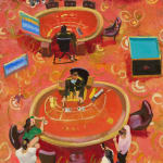 刘小东 LIU Xiaodong, 圆桌 Round Tables, 2023