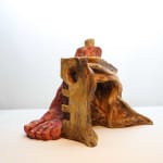 Prabhakar Pachpute, Museum Menageries 44 (The fossil reptile), 2025