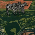 Fumio Fujita, Untitled (Three Zebras), 1969