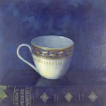 Kim Dewsbury, Snowdrops in a Blue Paper Cup