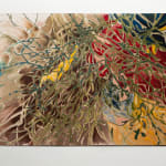 RAYA KASSISIEH, Red succulent love between hard rock mountain terrain, 2022