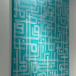 Diaa Allam, Virtues on Tiffany Blue, 2023