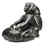 OSUITOK IPEELEE, R.C.A. (1923-2005) KINNGAIT (CAPE DORSET), Mother with Child, Scraping a Skin, c. 1980-82