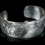 VICTOR MICHAEL WEST, TLINGIT, CREE, AND CELTIC, VANCOUVER / UCLUELET, BC, "Raven-Human" Paddle, Jan 2012