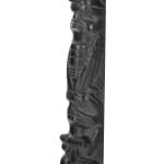 VICTOR MICHAEL WEST, TLINGIT, CREE, AND CELTIC, VANCOUVER / UCLUELET, BC, "Raven-Human" Paddle, Jan 2012