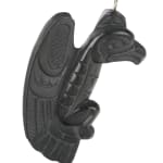 VICTOR MICHAEL WEST, TLINGIT, CREE, AND CELTIC, VANCOUVER / UCLUELET, BC, "Raven-Human" Paddle, Jan 2012