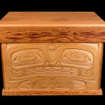 VICTOR MICHAEL WEST, TLINGIT, CREE, AND CELTIC, VANCOUVER / UCLUELET, BC, "Raven-Human" Paddle, Jan 2012