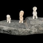 UNIDENTIFIED NUU-CHAH-NULTH ARTISTS, Two Miniature Baskets and a Miniature Rain Hat, 1990s